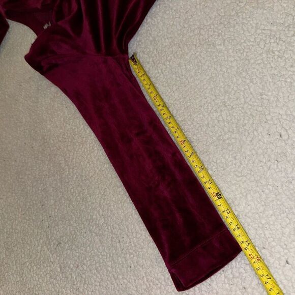 Talbots Women’s Velvet Long Sleeve Tunic Dark Raspberry Pink Red Size MP NWT - Picture 10 of 11